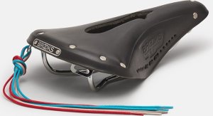 Brooks Siodełko BROOKS B17 NARROW CARVED, Black, Steel Rail, Waga 510g, Linia Leather (NEW) 1