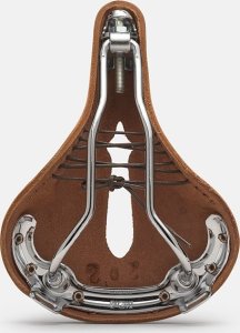 Brooks Siodełko BROOKS B17 CARVED SHORT, Brown, Steel Rail, Waga 460g, Linia Leather (NEW) 3