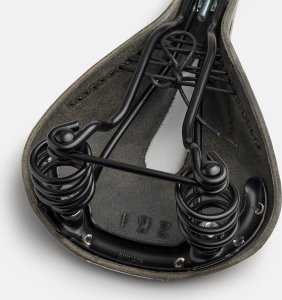 Brooks Siodełko BROOKS FLYER CARVED, Black, Steel Rail, Waga 860g, Linia Leather (NEW) 7