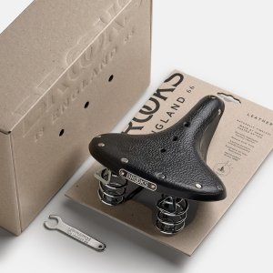 Brooks Siodełko BROOKS B67 SHORT, Black, Steel Rail, Waga 810g, Linia Leather (NEW) 8