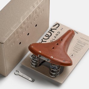 Brooks Siodełko BROOKS B67, Honey, Steel Rail, Waga 850g, Linia Leather (NEW) 8