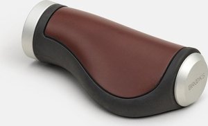 Brooks Chwyty BROOKS ERGONOMIC LEATHER GRIPS, Brown, Rozmiar 100/130 (NEW) 1