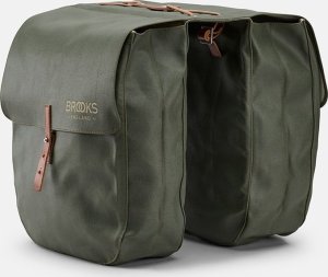 Brooks Sakwy BROOKS BRICK LANE PANNIERS, Sage Green/Honey, Pojemność 2x15L, Mocowanie na paskach, Garbowana skóra (NEW) 1