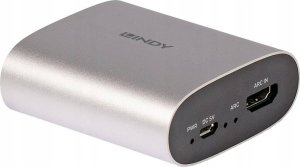 Lindy 38363 konwerter audio Srebrny 2