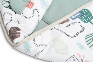 Sensillo OTULACZ MUŚLINOWY DO FOTELIKA - JEŻE SZMARAGDOWY 3