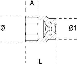 BETA Nasadka 1/2" 12-kątna 27 mm, 920B Beta 1