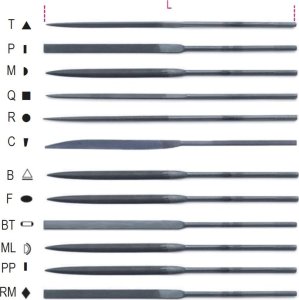 BETA Pilnik igiełkowy, długość 160 mm Beta 1