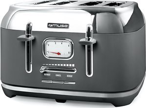 Toster Muse Muse Bread Toaster | MS-131DG | Power 1800 W | Number of slots 4 | Housing material Stainless Steel 1