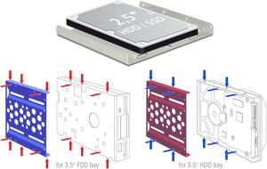 Delock Ramka montażowa 3.5″ na dysk 2.5" (21287) 2