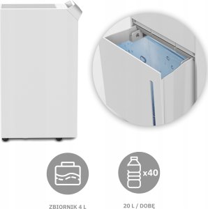 Oczyszczacz powietrza Webber DEC600 Wi-Fi biały 9