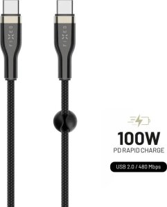 Fixed Fixed | Braided Cable, 100W | FIXDB-CC12-BK | Black 12
