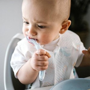 BabyOno 785/01 ŁYŻECZKA SILIKONOWA ELASTYCZNA NIEBIESKA 10