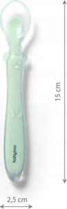 BabyOno 785/02 ŁYŻECZKA SILIKONOWA ELASTYCZNA ZIELONA 2