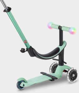 Hulajnoga Micro MICRO paspirtukas Mini2Grow Deluxe Magic LED Mint, MMD357 2