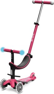 Hulajnoga Micro MICRO paspirtukas Mini2Grow Deluxe Magic LED Pink, MMD359 3