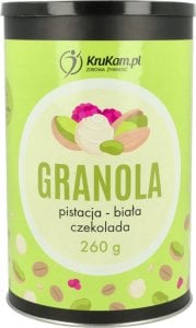 KruKam Granola pistacja z białą czekoladą 260g 1