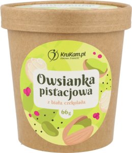 KruKam Owsianka pistacjowa z białą czekoladą 66g 1