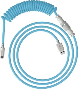 Kabel USB HP HP HyperX USB-C Coiled Cable Light Blue-White 1