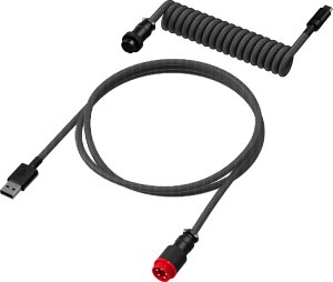 Kabel USB HP HP HyperX USB-C Coiled Cable Gray-Black 1