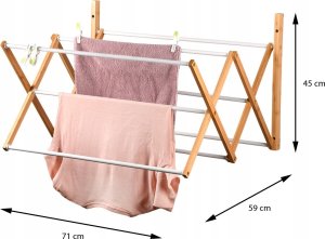 Kesper Bambusowa suszarka na pranie, 6 drążków 3