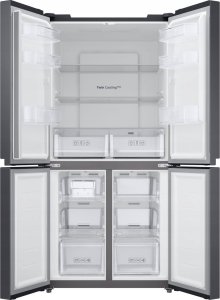 Lodówka Samsung Samsung RF48A400EB4 chłodziarko-zamrażarka otwierana obustronnie Wolnostojący 488 l E Antracyt 9