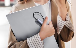 HUB USB Ugreen Hub / Adapter Ugreen Revodok CM418 USB-C do 2x USB, HDMI 4K 30 Hz, RJ45 1Gbps, PD 100W (szary) 8