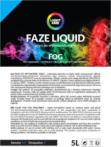 LIGHT4ME LIGHT4ME FAZE LIQUID 5L płyn do mgły lekki 2