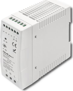 Zasilacz serwerowy Qoltec Qoltec Zasilacz na szynę DIN 60W 24V 2.5A Biały Slim 6