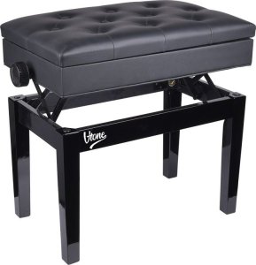 V-Tone V-TONE ŁAWA 2 BK ława do pianina ze schowkiem CZARNA 2