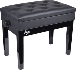 V-Tone V-TONE ŁAWA 2 BK ława do pianina ze schowkiem CZARNA 6