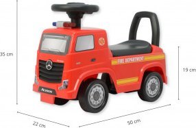 Milly Mally Pojazd Mercedes-Benz Actros Fire Truck Red 11