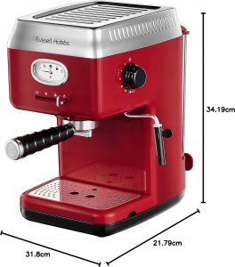 Ekspres przelewowy Russel Hobbs Russell Hobbs Espressomaker retro red 28250-56 2825056 (28250-56) 10
