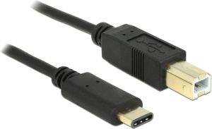 Kabel USB Delock USB-C - USB-B 2 m Czarny (83330) 1