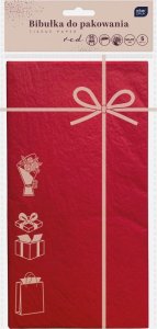 Interdruk Bibułka do pakowania 50x70cm 5 arkuszy czerwona 2