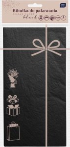 Interdruk Bibułka do pakowania 50x70cm 5 arkuszy czarna 2