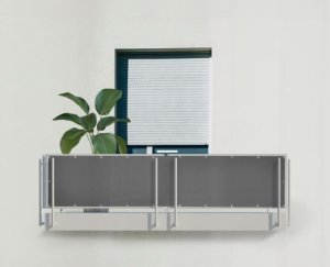 kontrast Osłona balkonowa balkon taras płot 1X5m szara 5