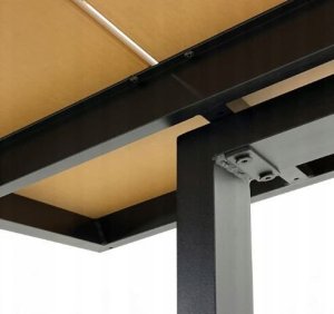 kontrast Stół ogrodowy Madera taras blat polywood drewno 180x91x74cm brązowy 5