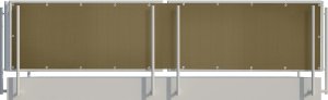 kontrast Osłona balkonowa balkon taras płot 0,9X5m toupe 2