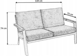 kontrast Zestaw mebli ogrodowych premium BALI PRO 4 części taupe 4