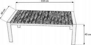 kontrast Zestaw mebli ogrodowych premium BALI PRO 4 części taupe 5
