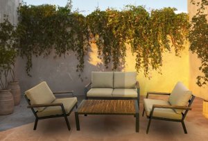 kontrast Zestaw mebli ogrodowych premium BALI PRO 4 części taupe 7