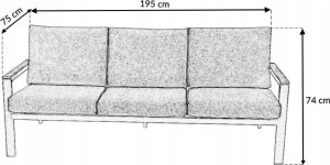 kontrast Zestaw mebli ogrodowych premium BALI PRO 4 części 5 os. taupe 4