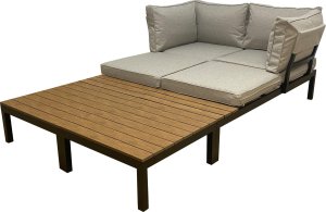 kontrast Zestaw mebli ogrodowych komplet wypoczynkowy IBIZA 4 części szary 2