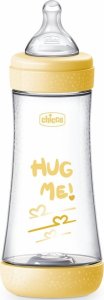 Chicco 153992 BUTELKA  PERFECT5 A/KOL 300ML SMOCZEK SILIKONOWY NEUTRAL  4+ 1