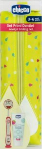 Chicco 175765 ZESTAW PASTA+SZCZOTECZKA+ETUI HIPPO 3-6L 2