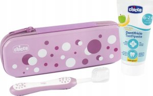 Chicco 175536 PASTA+SZCZOTECZKA+ETUI LILA 6-36M 3