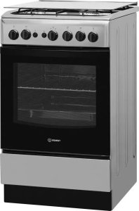 Kuchenka Indesit INDESIT Cooker | IS5G1PMX/E/1 | Hob type Gas | Oven type Gas | Stainless steel | Width 50 cm | Grilling | Depth 60 cm | 59 L 1