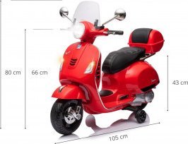 Milly Mally Milly Mally Pojazd na akumulator Vespa GTS Super Red 12