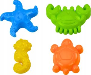 Hemar Zestaw Zabawek Do Piasku Łopatka Grabie Foremki 6 ele. 4