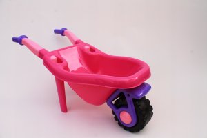 Hemar Taczka Ogrodowa Dla Dzieci Łopata Grabie Kolorowe Zestaw 3 ele. 2